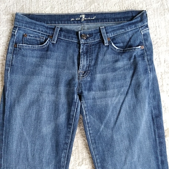 7FAM Bootcut Y2K Jeans 7 For All Mankind Jeans Size 29 Blue - Picture 7 of 16